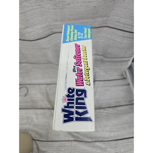 New VTG White King Ultra Softener & Detergent Booster Powder 77oz Open Box - Picture 2 of 8